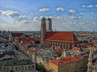 Luftbild München Innenstadt, Kultur, Gastronomie für Tagungen und Events